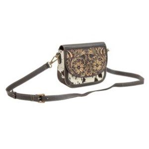 Cute MYRA Hair-on Hand Tooled crossbody